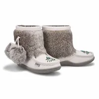 Womens Minimuk Pom 2 Waterproof SoftMocs - White