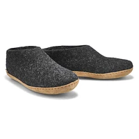 Mens Model A Closed Back Slipper - Charcoal