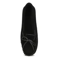 Womens Natasha Suede SoftMocs - Black