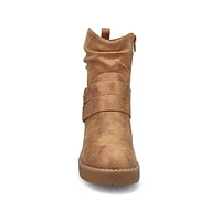 Womens  Nikki Block Heel Casual Boot - Fawn