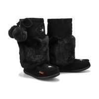 Girls Niska 6 Jr Faux Rabbit Fur SoftMocs