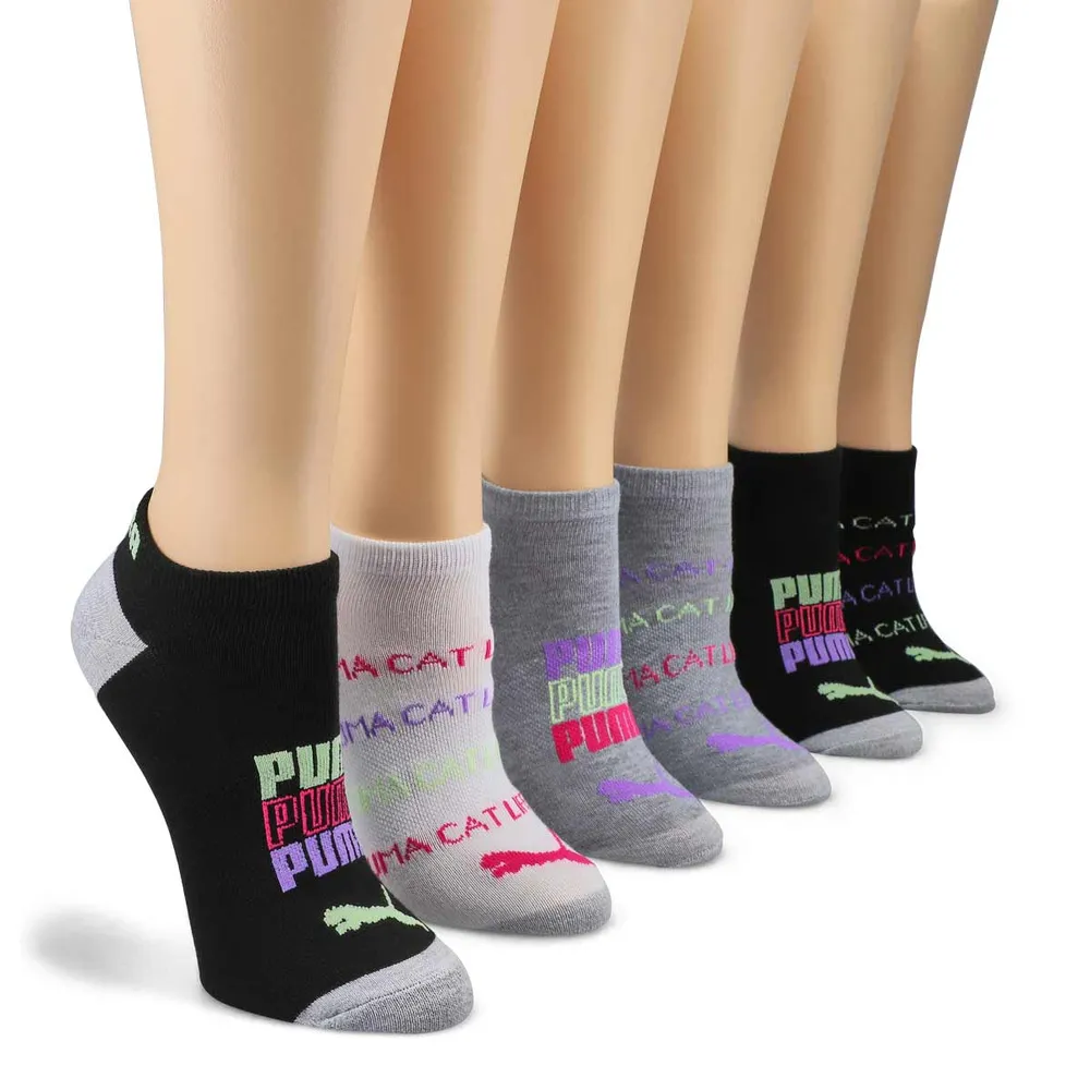 Womens Fashion Low Cut Sock 6 Pack - Multi