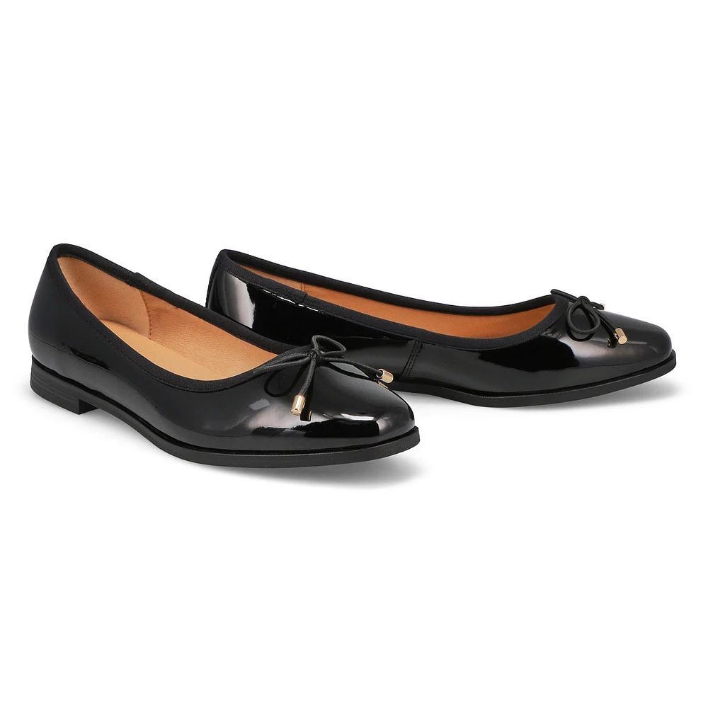 Woemns Paislee-P Patent Leather Ballerina Flat - Black