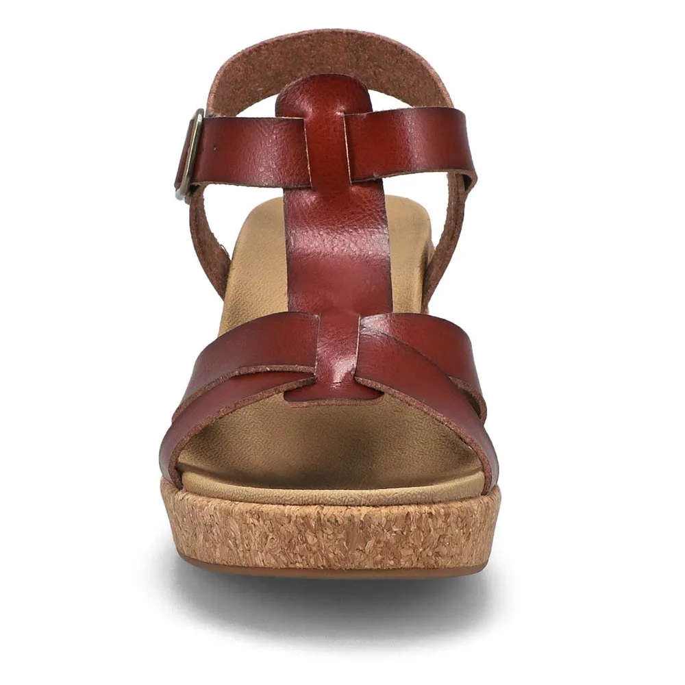 Womens Paola Wedge Sandal - Antique Chestnut