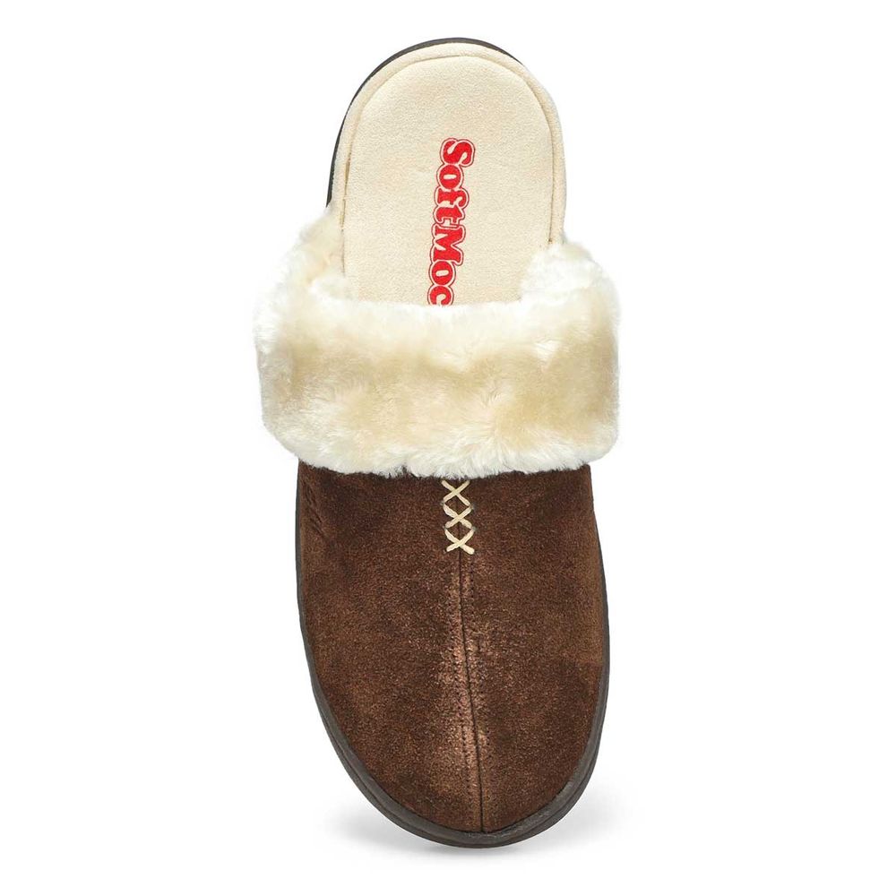 Womens Pauline Open Back Slipper - Chestnut