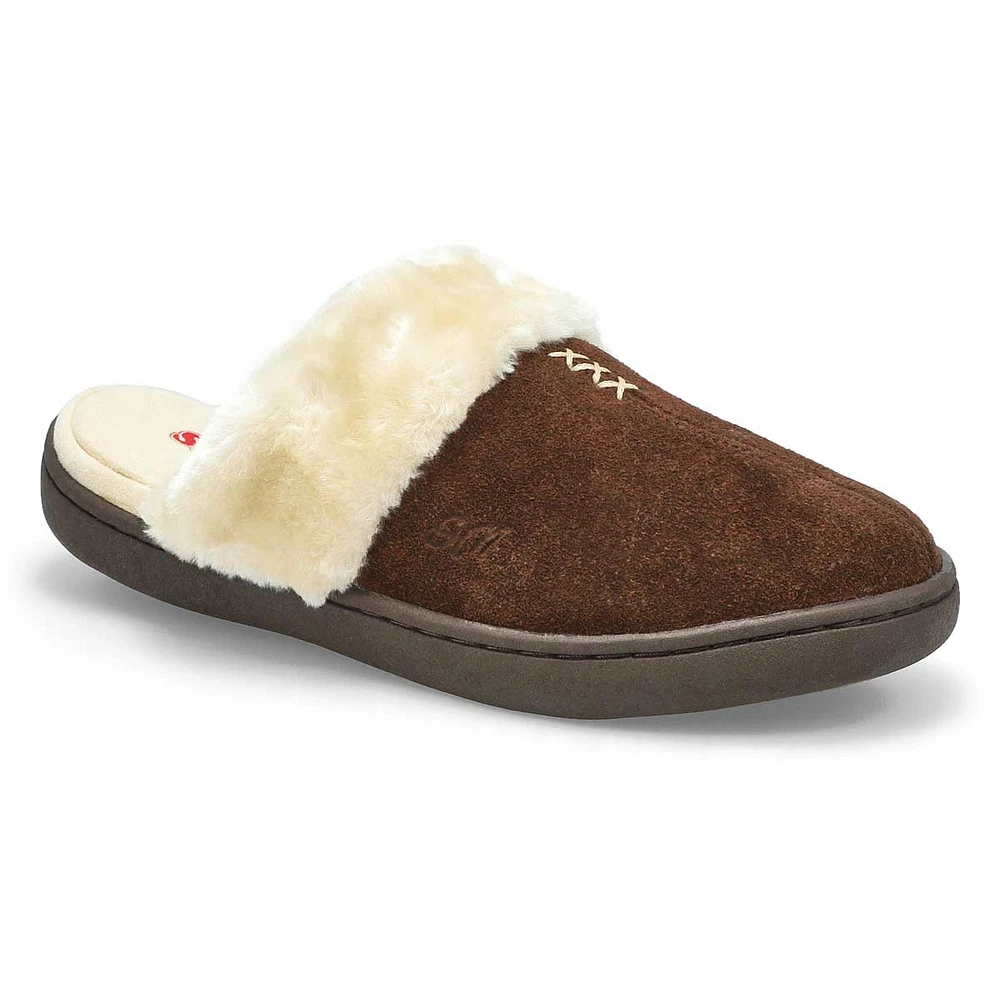 Womens Pauline Open Back Slipper - Chestnut