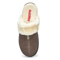 Womens Pauline Open Back Slipper - Grey