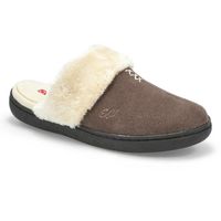 Womens Pauline Open Back Slipper - Grey