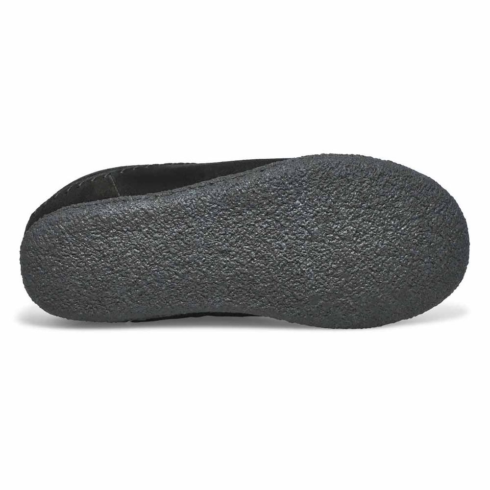 Mens Pauly III Suede Open Slipper - Black