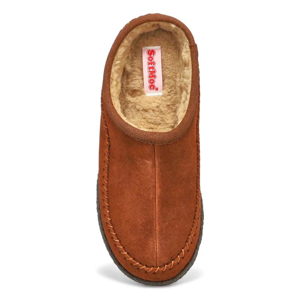 Mens Pauly III Suede Open Slipper - Spice