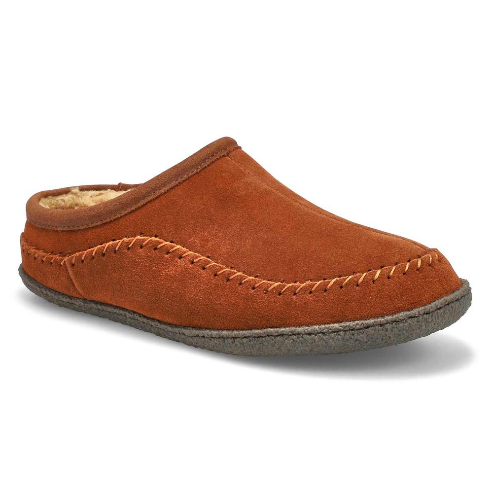 Mens Pauly III Suede Open Slipper - Spice