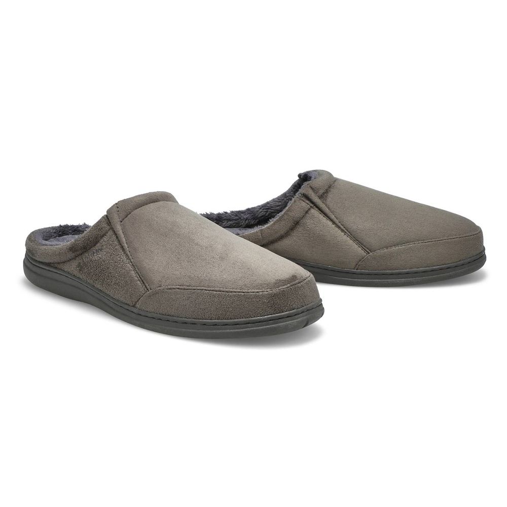 Mens Polar II Open Back Slipper - Charcoal