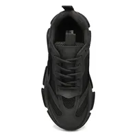 Womens Possession Lace Up Sneaker - Black