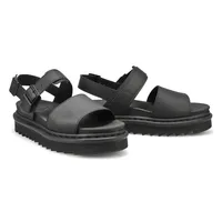 Womens Voss 2 Strap Casual Sandal - Black/Black