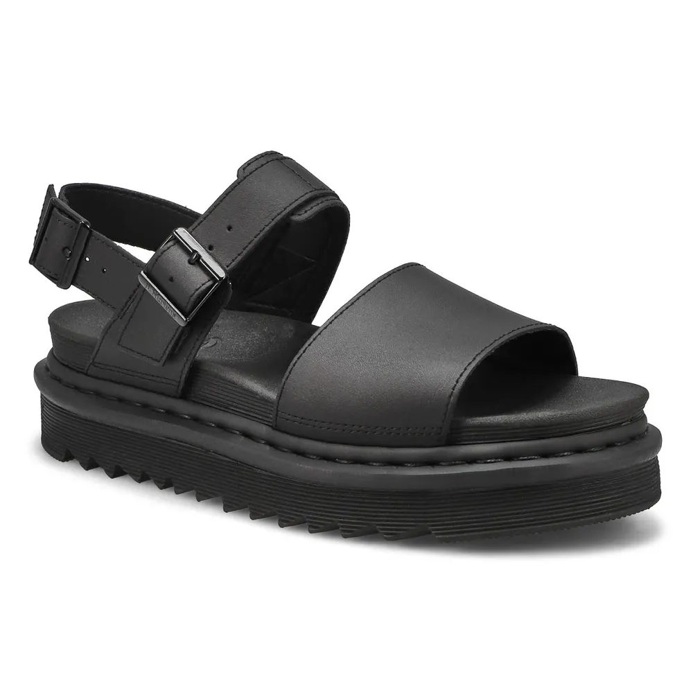 Womens Voss 2 Strap Casual Sandal - Black/Black