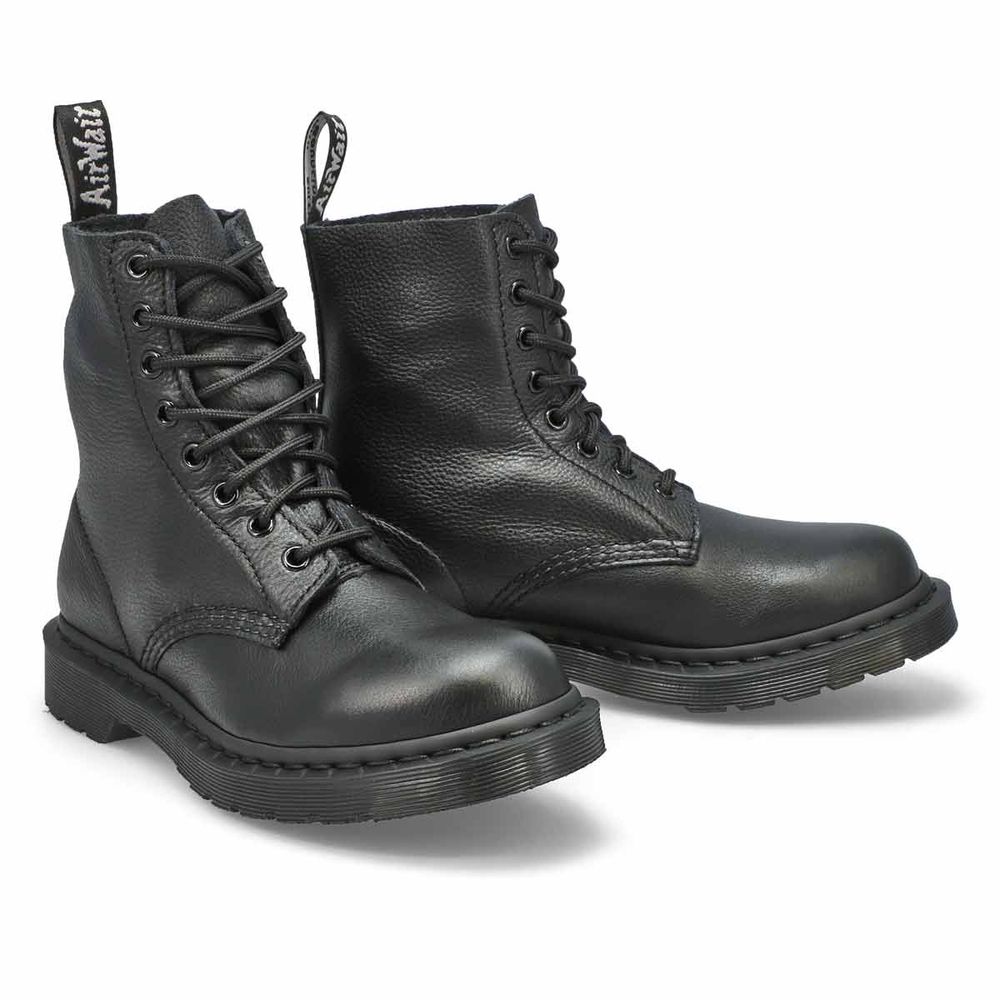 Womens 1460 Pascal Mono 8 Eye Boot - Black/Black