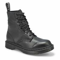 Womens 1460 Pascal Mono 8 Eye Boot - Black/Black