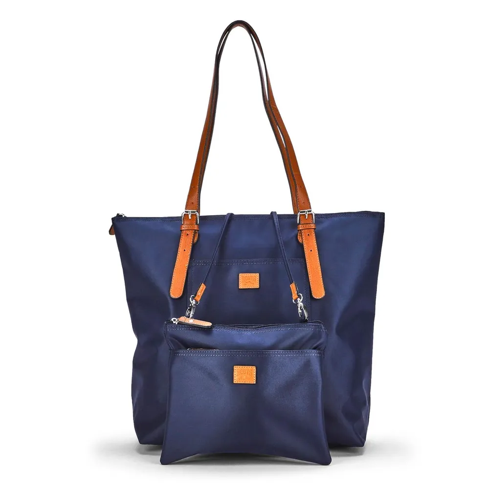 Womens  2 in 1 Tote/Crossbody Bag - Navy