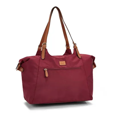 Womens R4700 burgundy large tote bag