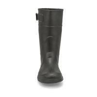 Boys Raindrops Waterproof Rain Boot - Black