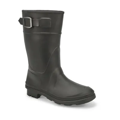 Boys Raindrops Waterproof Rain Boot - Black