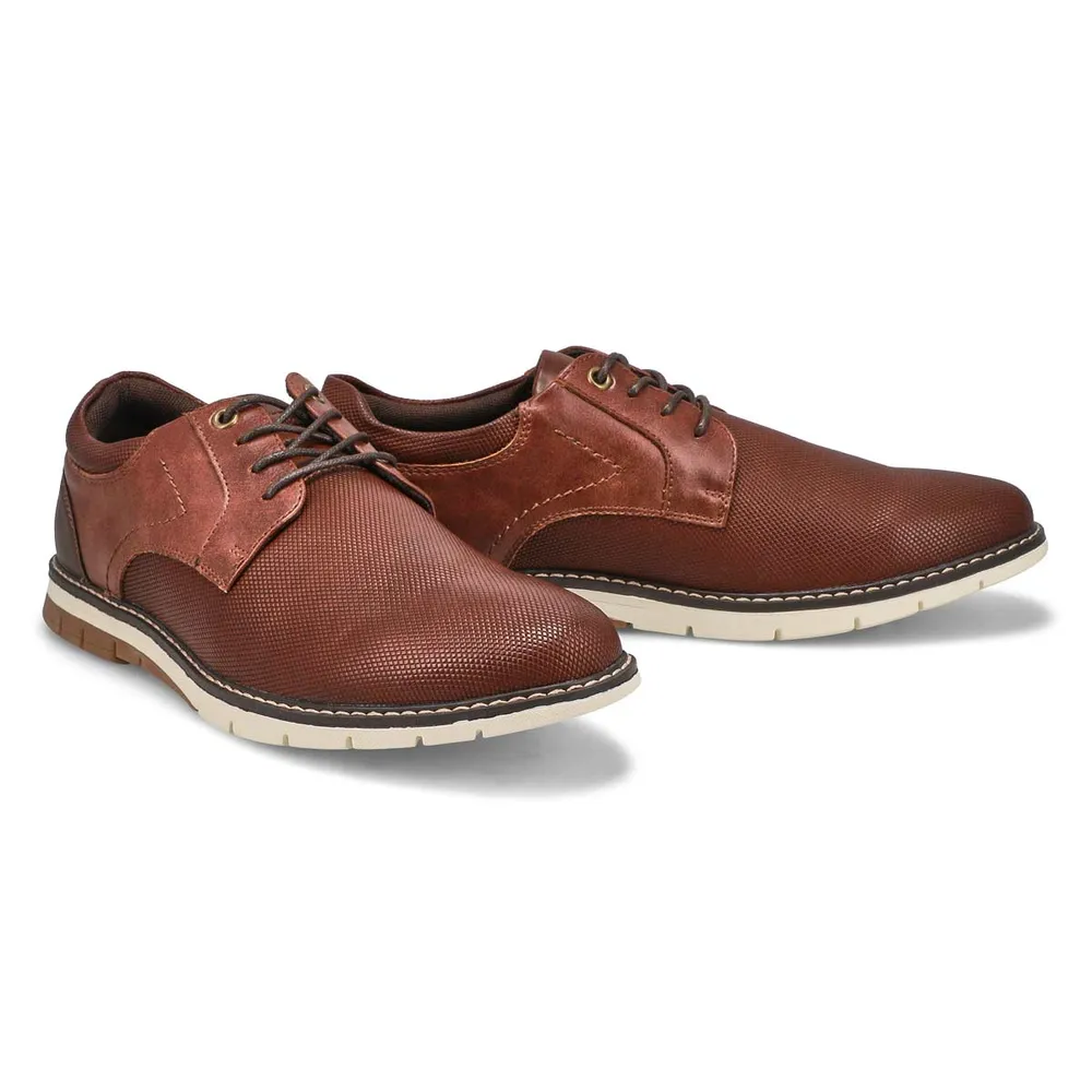 Mens Rammonn Lace Up Casual Oxford - Cognac