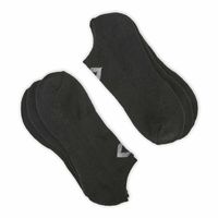 Mens Half Cushion No Show Sock 3 Pack - Black/Grey