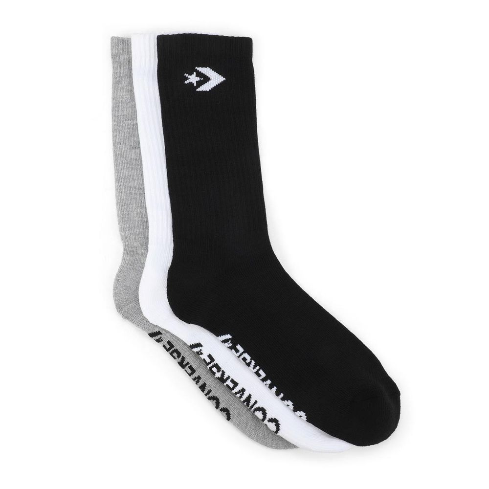 Mens Converse Sport Crew Sock 3 Pack - Multi