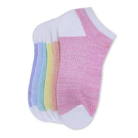 Womens Half Cushion No Show Sock 6 Pack - Multi