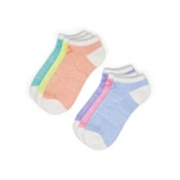 Womens Half Cushion No Show Sock 6 Pack - Multi