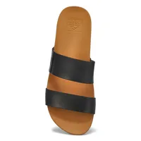 Womens Cushion Vista Slide Sandal - Black/Naturalt