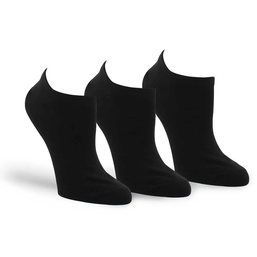 Womens CONVERSE black ankle socks - 3 pack
