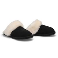 Womens Rihana 2 Open Back Slipper - Black/Natural