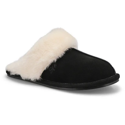 Womens Rihana 2 Open Back Slipper - Black/Natural