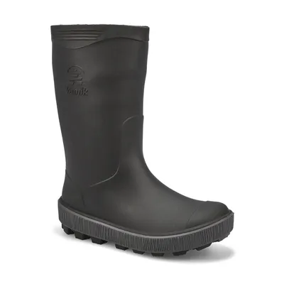 Boys Riptide Waterproof Rain Boot - Black/Charcoal