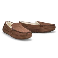 Mens Rollo Leather Plush Lined SoftMocs - Dark Brown