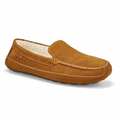 Mens Rollo Suede Plush Lined SoftMocs - Chestnut