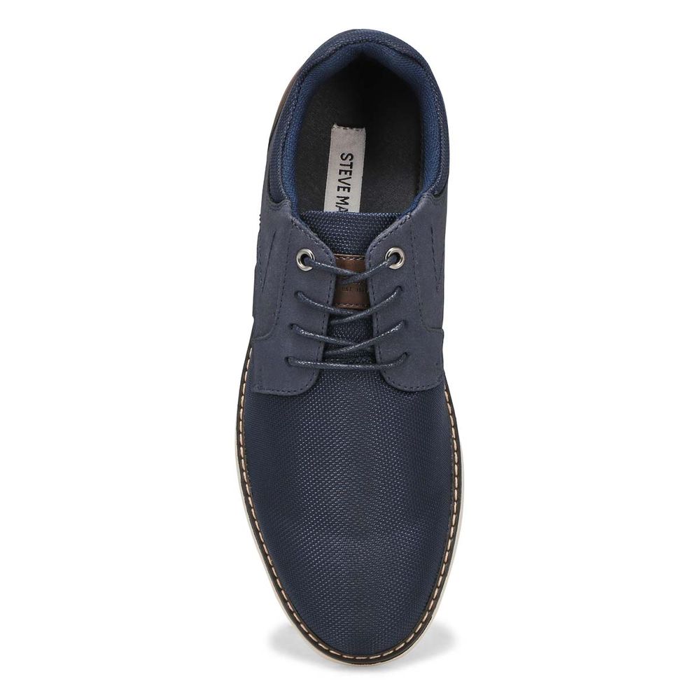 Steve Madden Men\'s Royce Lace Up Casual Oxford Navy 8.5 Medium US