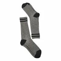 Mens Moisture Control Boot Sock -2pk/ Charcoal