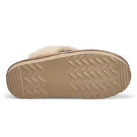 Womens Runabout Open Back Suede Slipper - Sand