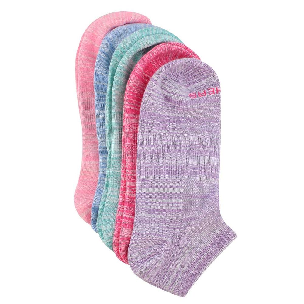 Womens Low Cut Non Terry Sock 5 Pack - Multi