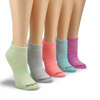 Womens Low Cut Non Terry Sock 5 Pack - Multi