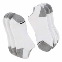 Mens No Show Full Terry Sock 6 Pack - White