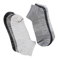 Mens Low Cut Non Terry Sock 6 Pack - Grey Multi