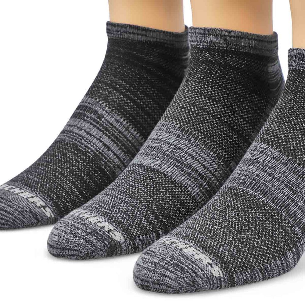 Mens Low Cut Non Terry Sock 6 Pack - Black Multi