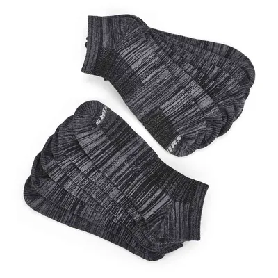 Mens Low Cut Non Terry Sock 6 Pack - Black Multi