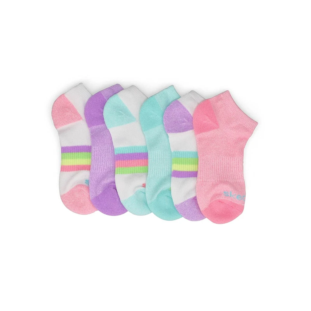 Grls Select Terry 6 Pack Sock - Multi