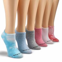 Womens No Show Non Terry Sock 6 Pack - Multi