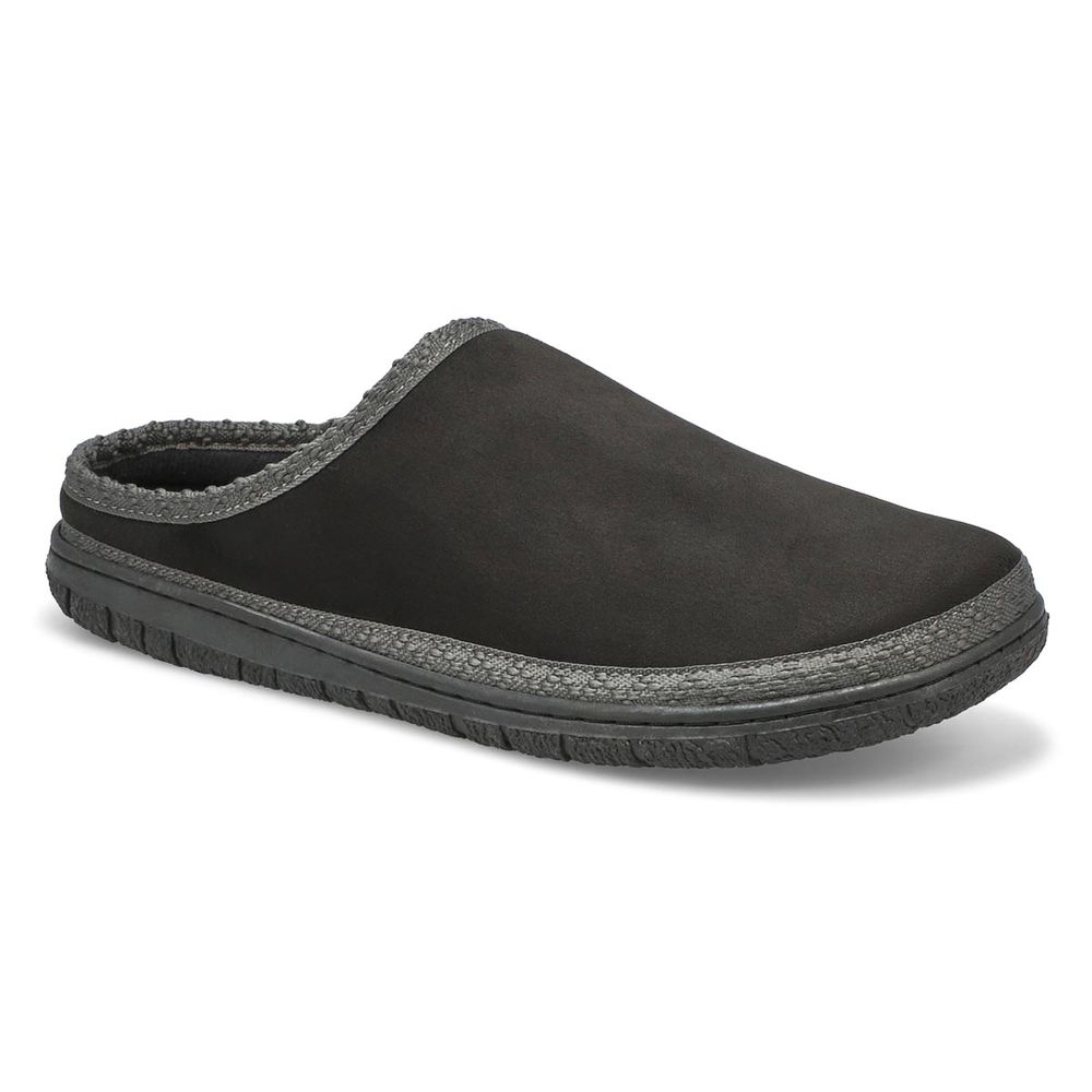 Mens Saturn Memory Foam Slipper - Black