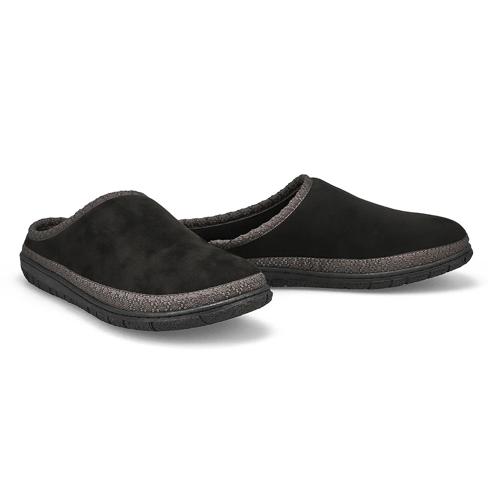 Mens Saturn 2 Memory Foam Slipper - Black